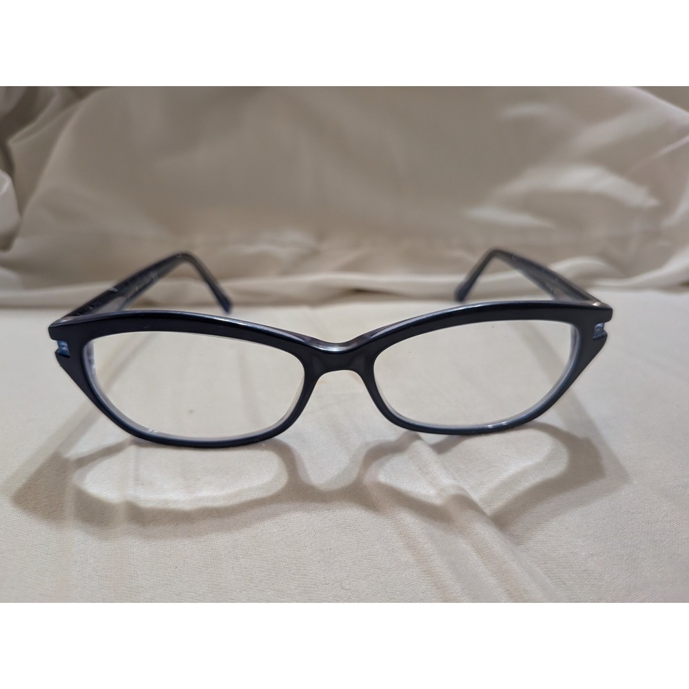 Kate Spade Eyeglasses VIVI ESV Blue on Glitter Semi Cat Eye Frame 51[]16 135